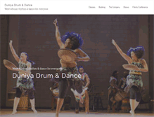 Tablet Screenshot of duniyadrumanddance.org